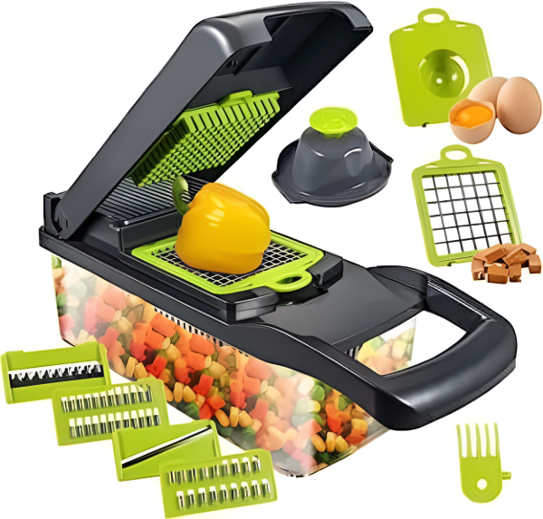 12 In 1 Multifunctional Mandolin Slicer Cutter vegetable choppers  - 3 12 In 1 Vegetable Cutter | Best Vegetable Cutter and Slicer Online